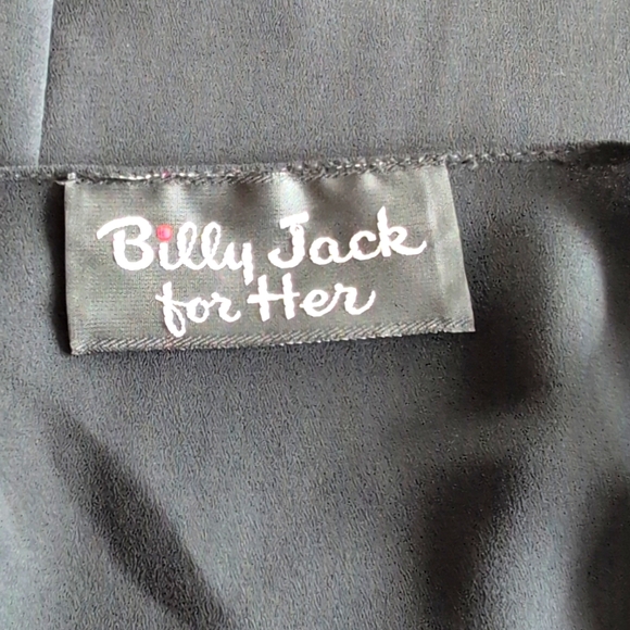 Vintage Billy Jack For Her sheer midi dress W sparkly floral design. Medium. - Picture 10 of 12